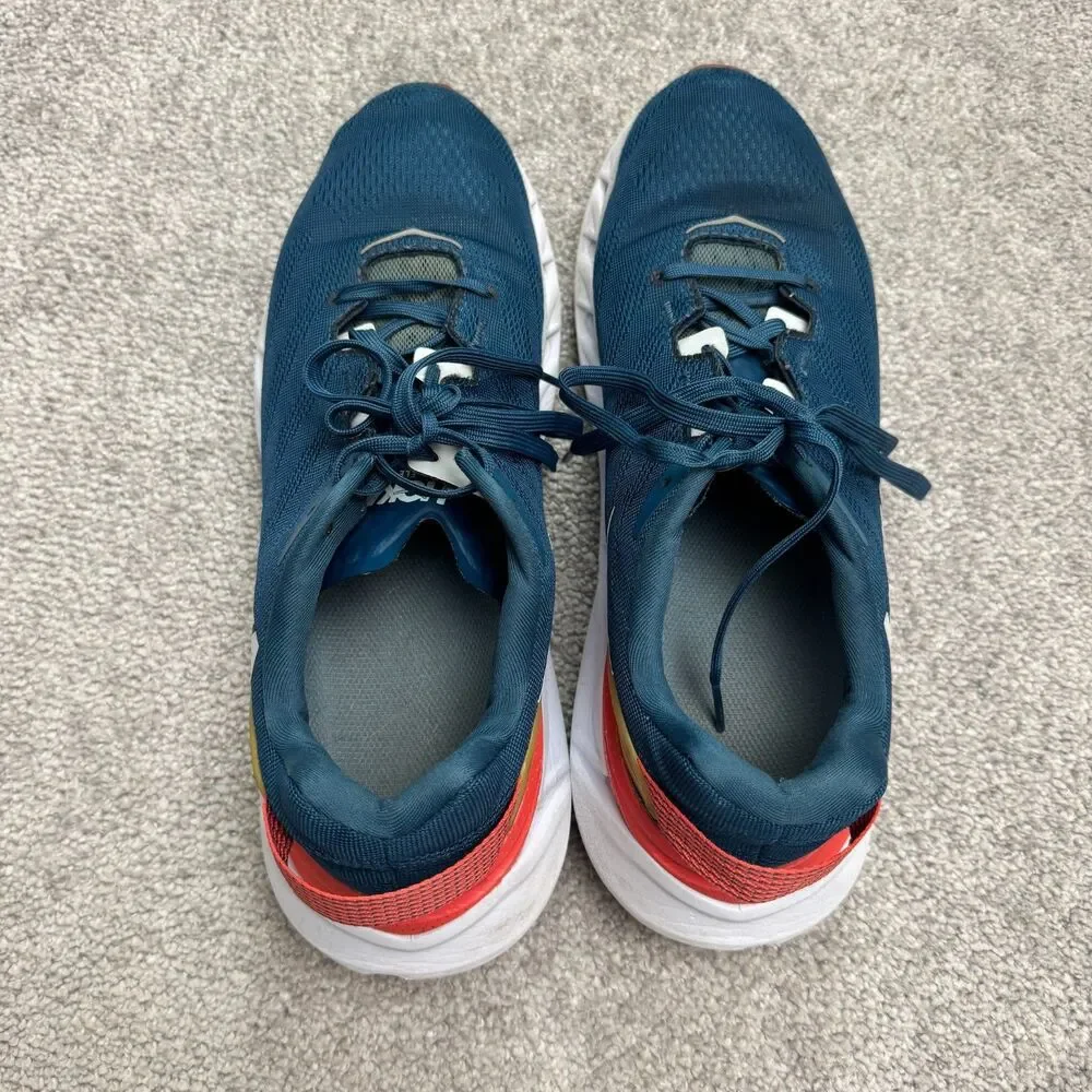 Hoka One One Elevon 2 Womens Size 10.5 Blue Red Profly Running Sneaker Low Top